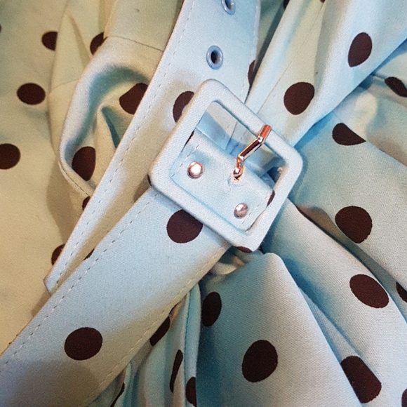 Pinup girl clothing polka dot swing dress - Picture 8 of 9